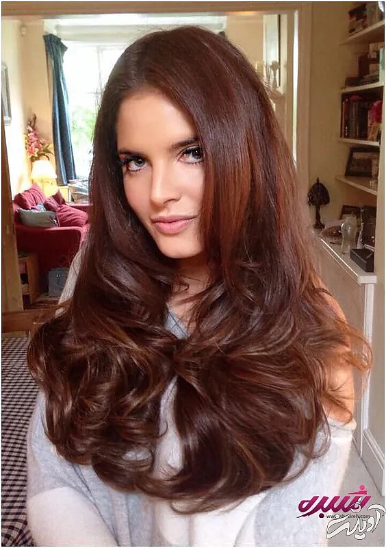 رنگ مو قهوه ای متمایل به قرمز